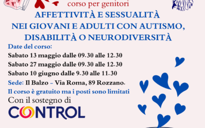 Affettività e sessualità nelle persone con disabilità, autismo o neurodiversità: un corso per genitori